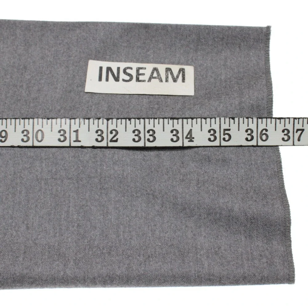 Isaia NWT Dress Pants Size 50 (US 34) Regular Fit in Gray Melange 100% Wool